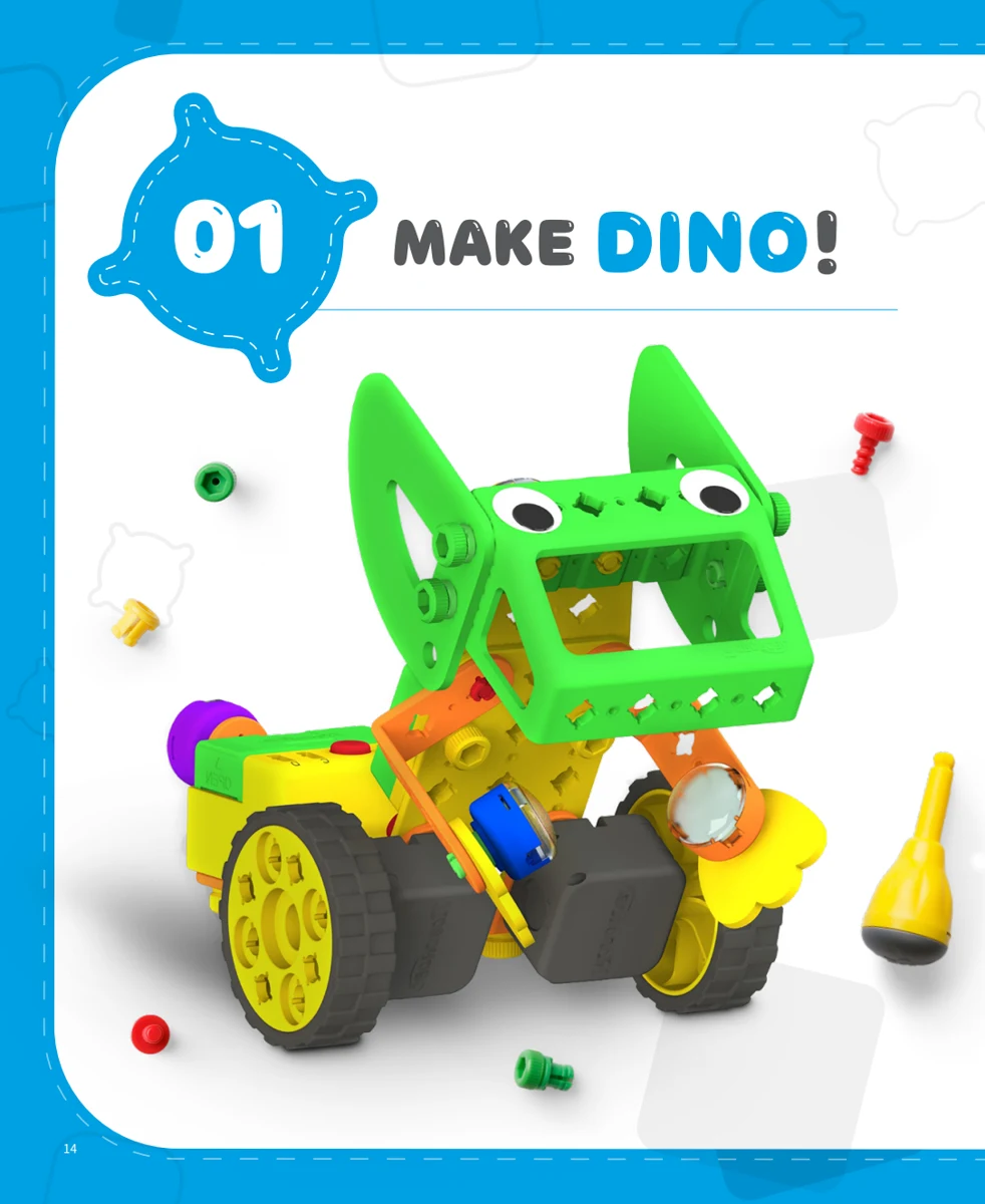 Dino: modelo ilustrado en el manual de UARO PRO