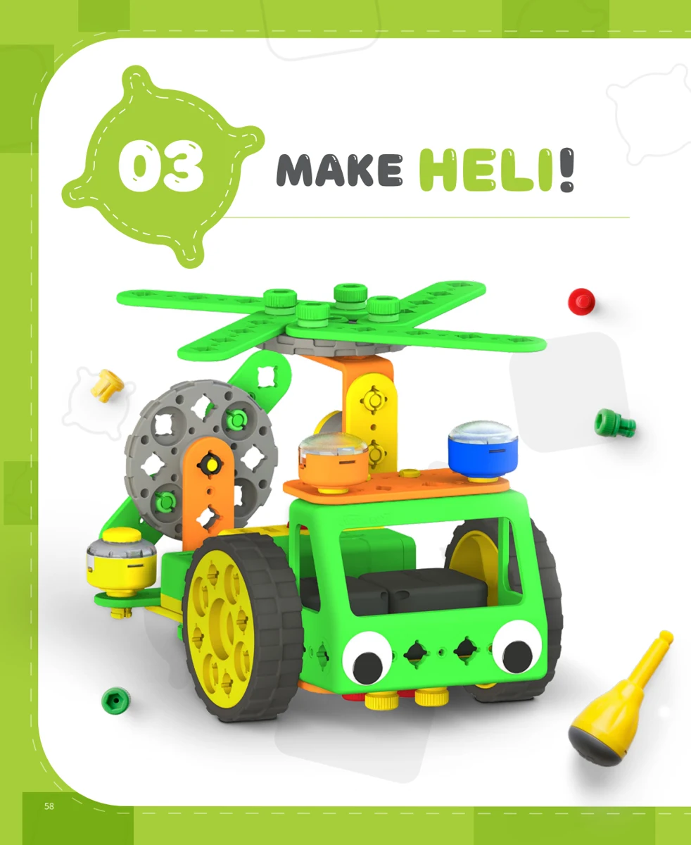 Heli: modelo ilustrado en el manual de UARO PRO